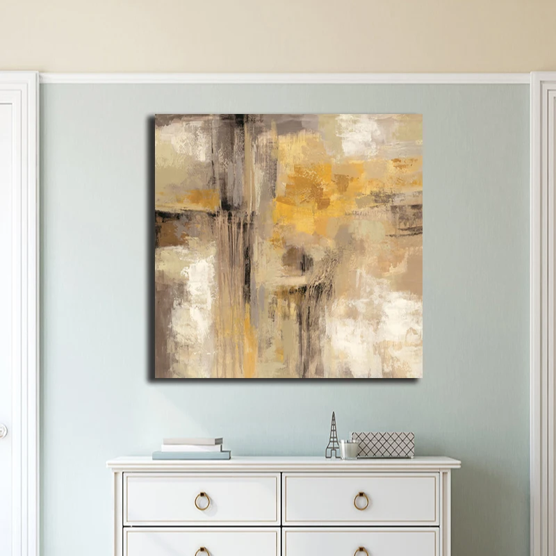 

OUCAG Abstract Oil Painting Unframed Printed Modern Posters And Prints Wall Art Painting Pictures Living Room Office Decoration