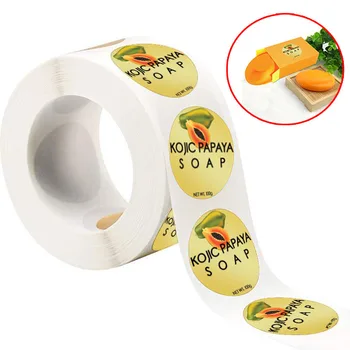 

1 Inch Label Stickers Gift Tags Present for Soap Box sealing label Adhesive Sticker Gift Stickers 500pcs/lot