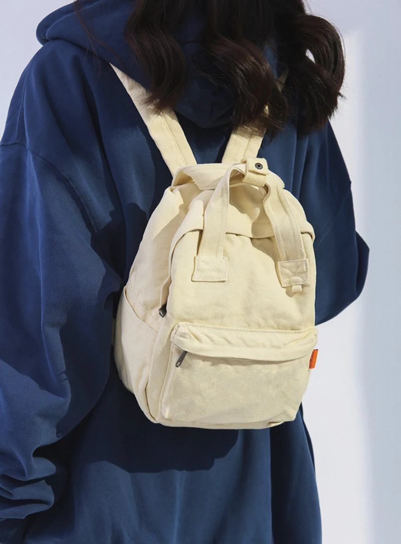 lavado lona backpackwomen mochila para adolescentes menina