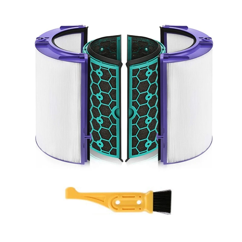 HEPA фильтр с активированным углем фильтр для Dyson HP04 TP04 DP04 очиститель воздуха Герметичный двухступенчатый 360 ° система фильтра