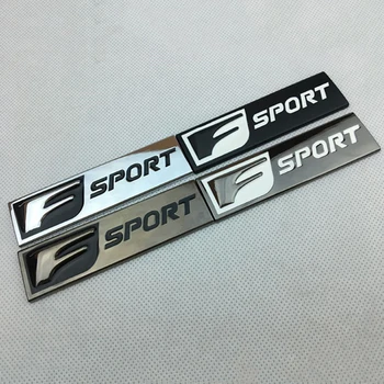 

2 Pcs of Zinc Alloy Electroplated FSPORT Car Trunk Body with English Letters Decoration Car Stickers for Lexus IS200TES RX CT200
