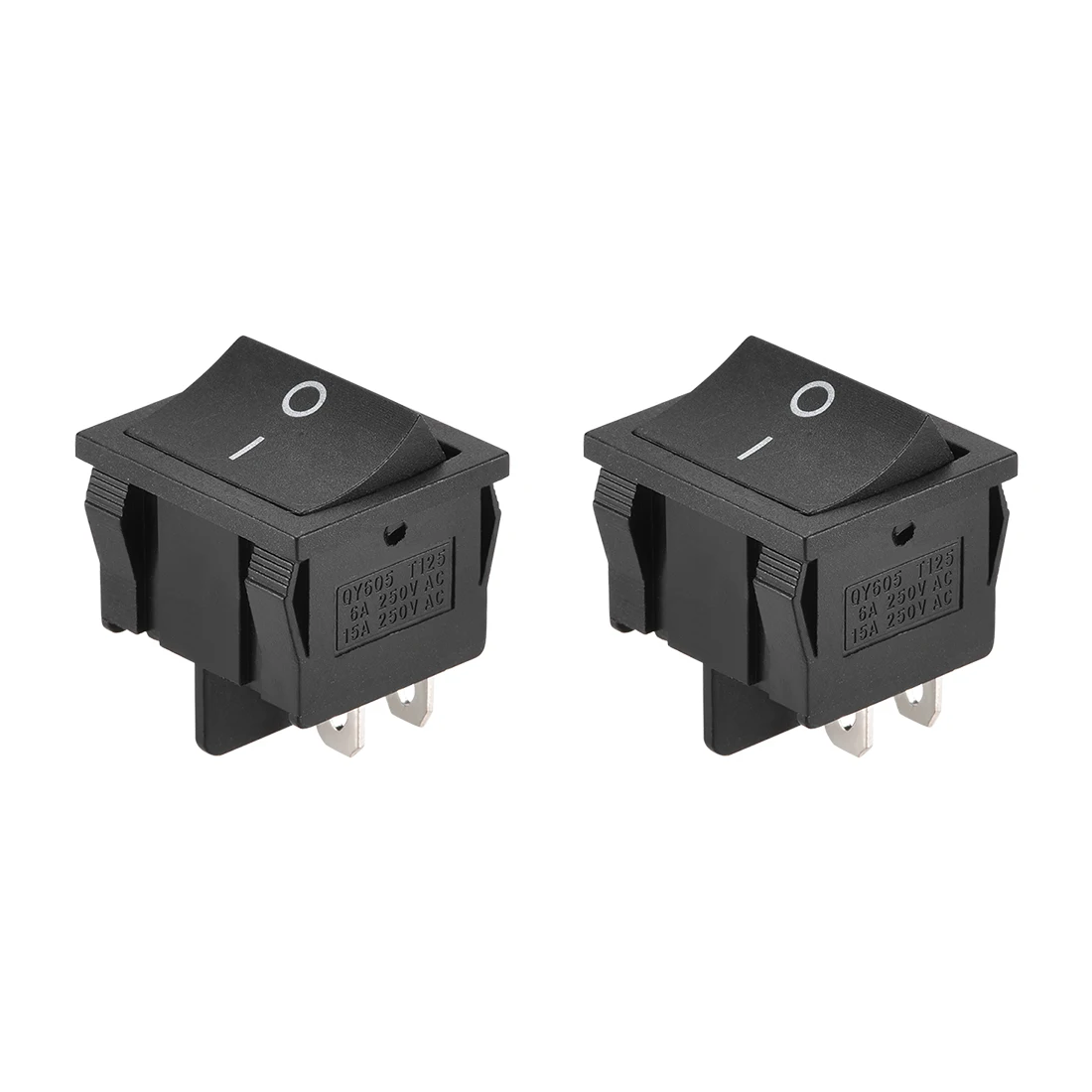 

uxcell Boat Rocker Switch Toggle Switch for Boat Car Marine 4pins ON/OFF AC 250V/6A 125V/15A 2pcs