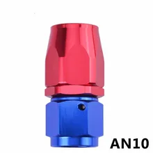 10 AN-10 0 градусов масло топливная линия поворотный фитинг адаптер алюминиевый многоразовый прямой конец шланга фитинг разъем автомобильные запчасти