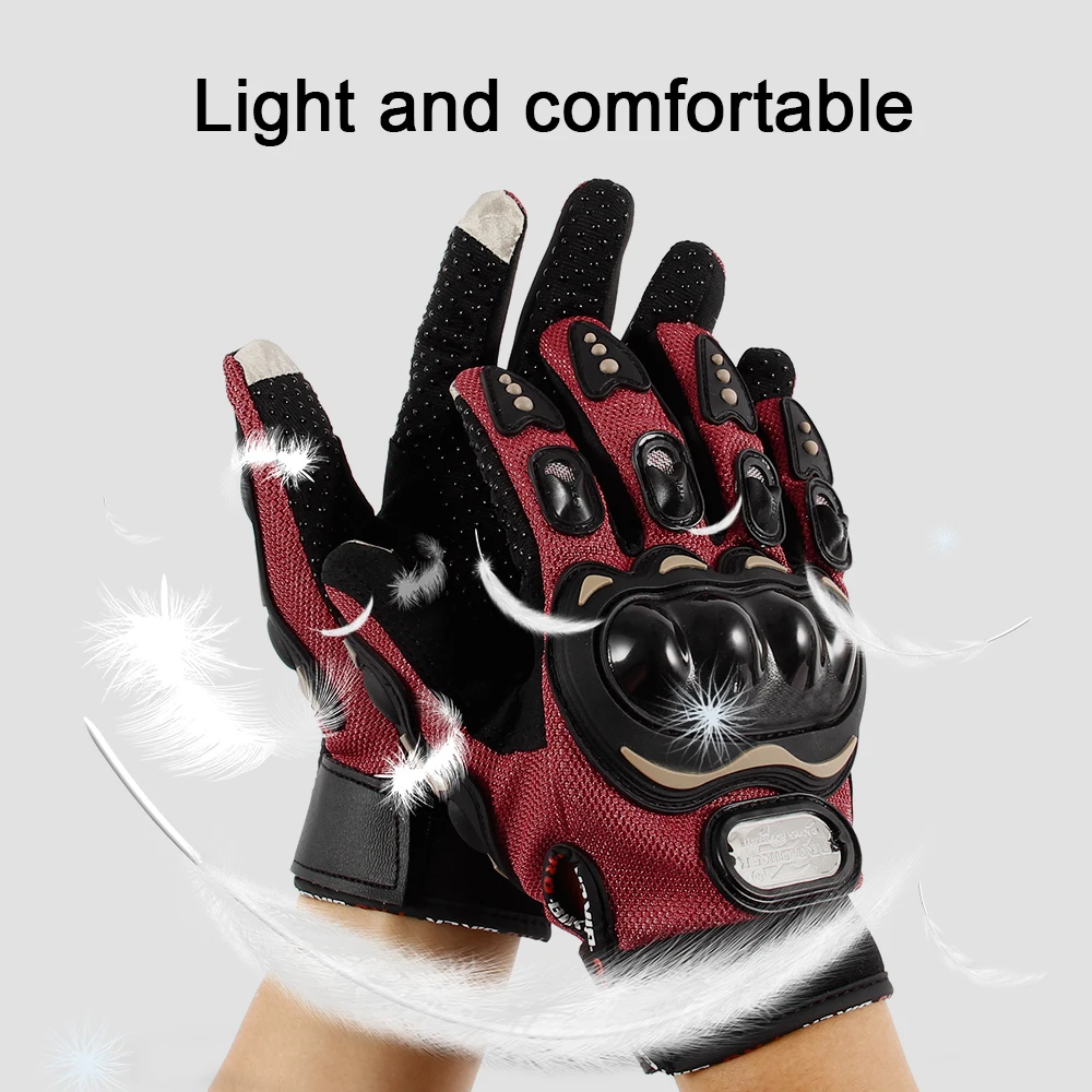 

Bike Touch Screen Gloves Motorcycle Racing Full Finger Gloves Cycling Men's Touch Screen Motorbike Moto Protective Gear Gloves