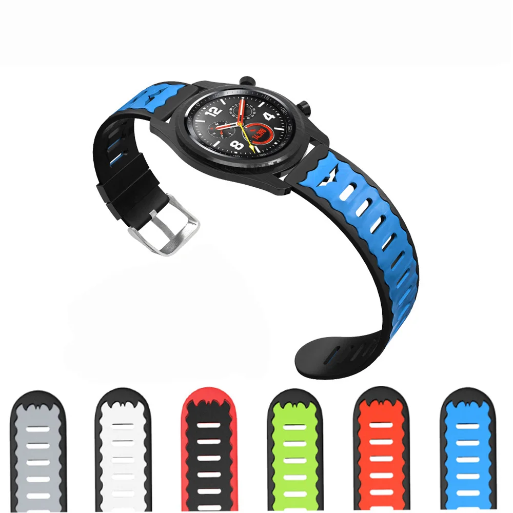 

Smart Watchband For Huawei Watch GT 2/2E 46mm/Pro Band For Xiaomi Amazfit GTR 47mm Stratos 3 Strap 22mm Width Silicone Wristband