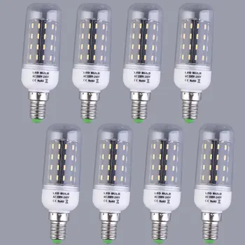 

220V-240V LED Corn Light Lamp E14 SMD4014 LED Lampada LED Bulb 56LEDs Chandelier Candle LED Light For Home Decoration