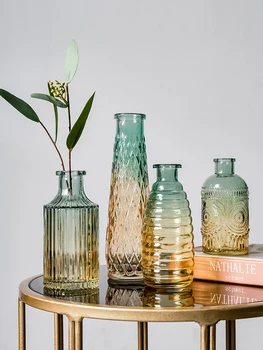 

VASES FOR FLOWERS NORDIC DECORATION HOME TRANSPARENT HYDROPONIC GLASS VASE HOME DECORATION ACCESSORIES LIVING ROOM DECORATION