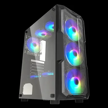 

Darkflash desktop computer case DIY Dustproof mute gaming Tempered glass gabinete pc case gamer ATX/M-ATX/ITX Mid Tower Chassis