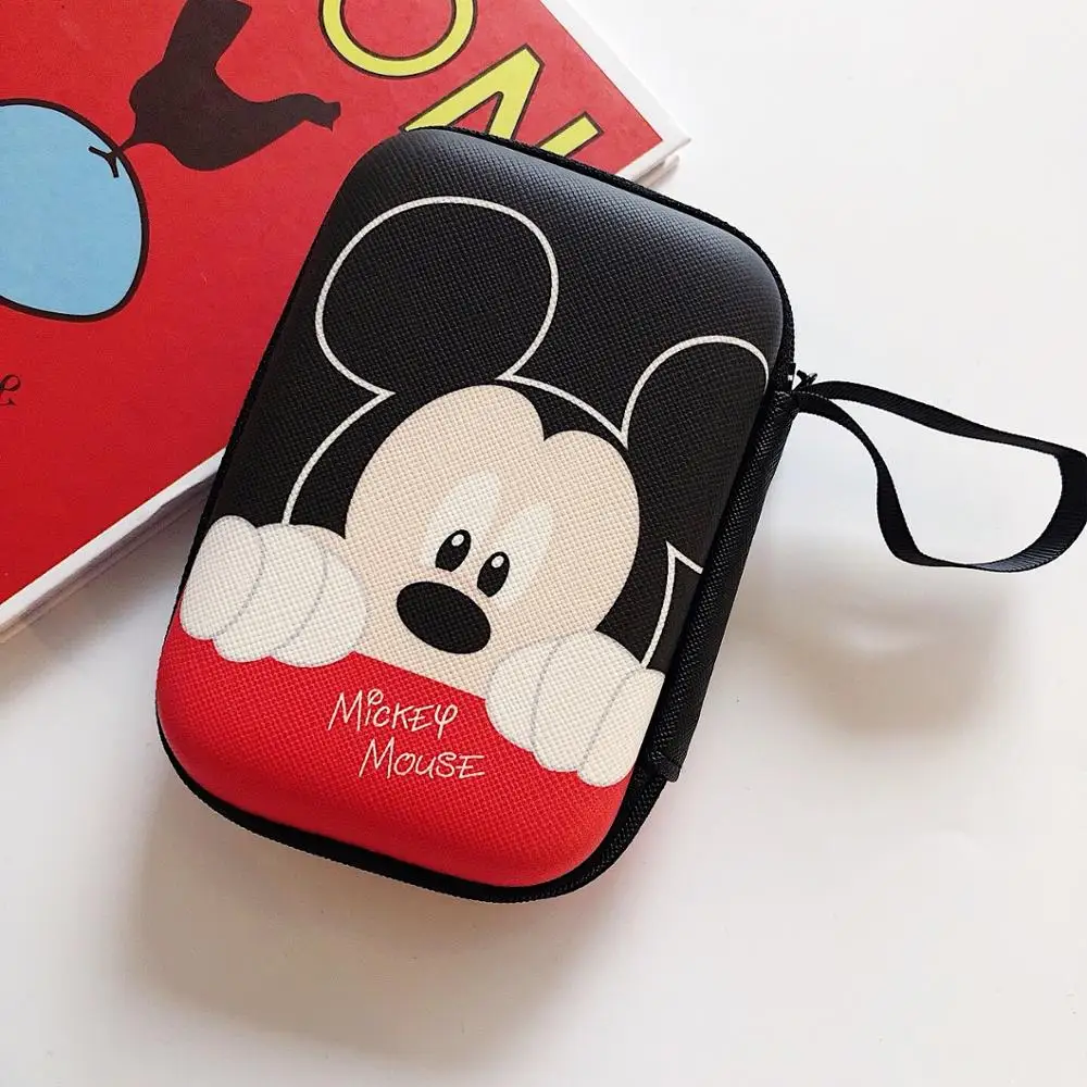 Disney мультфильм Микки Минни монета кошелек мальчик девочка Монета Сумка сумка для хранения гарнитуры зарядное устройство кабель для хранения данных коробка - Цвет: 10