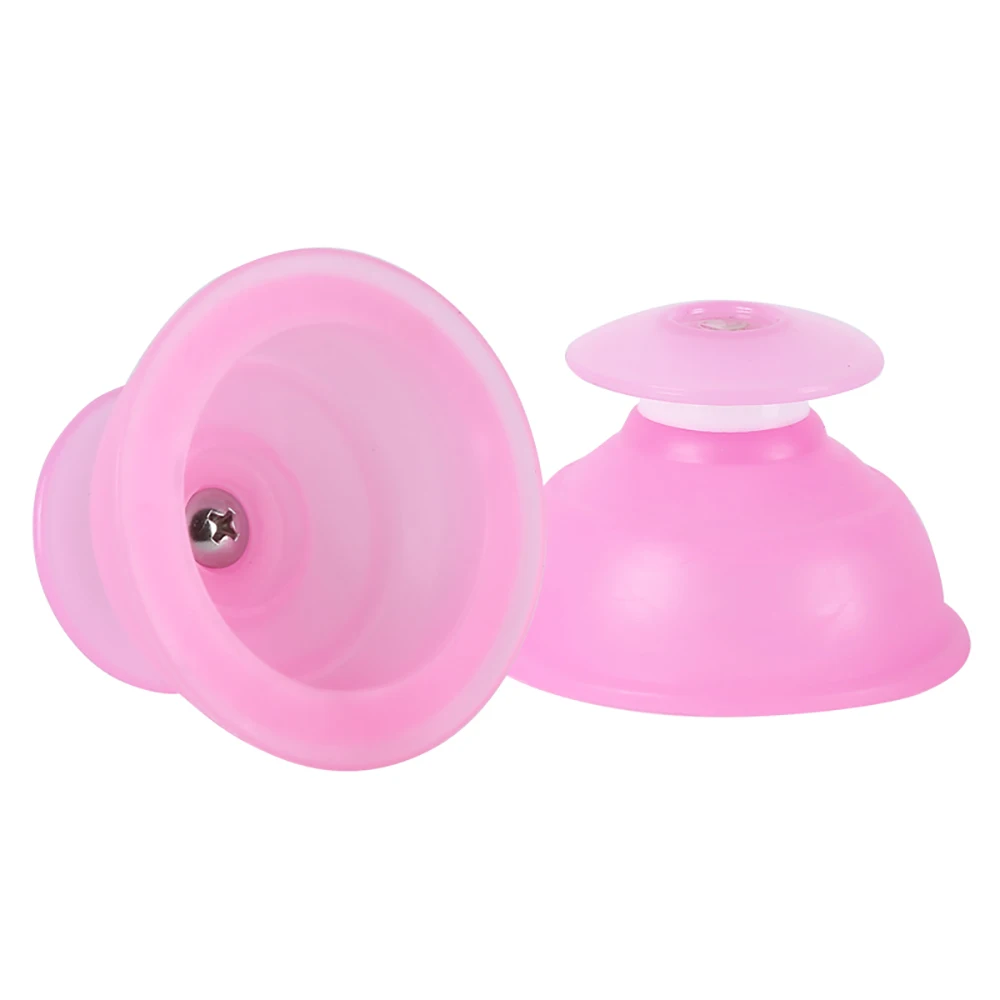 2 шт розовые силиконовые вакуумные чашки с сильной присоской для массажа тела китайские медицинские акупунктурные терапии для похудения детоксикации