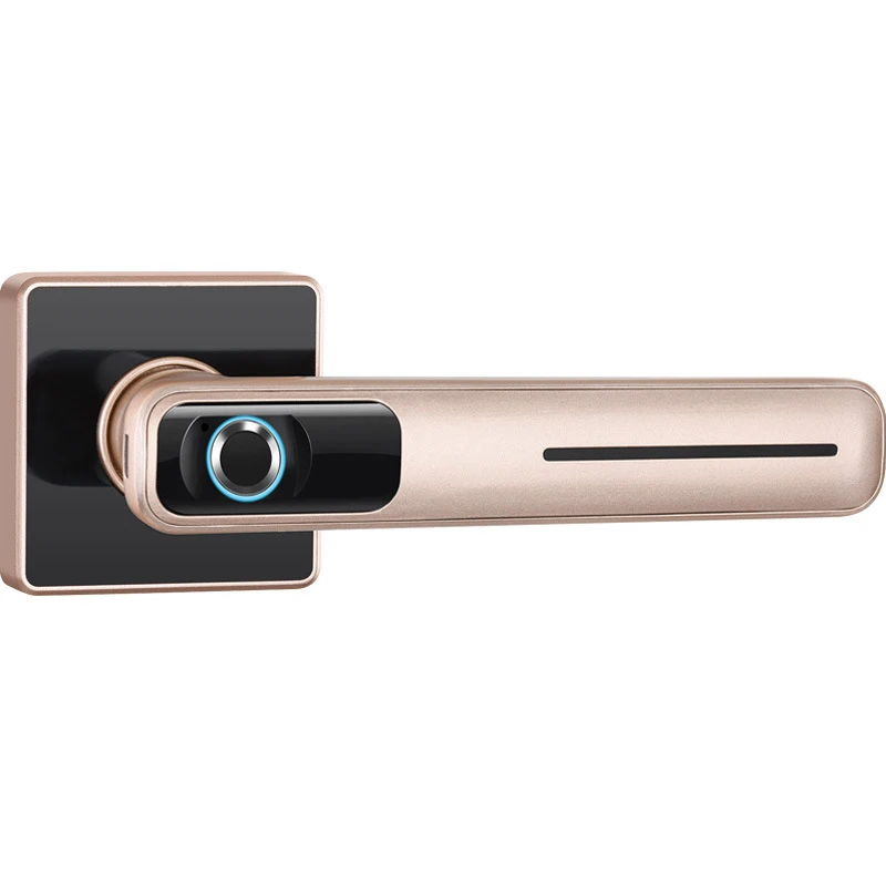 Smart Home Interior Bedroom Wooden Door Fingerprint Lock USB& Battery Charging