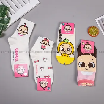 

Sock Women Cartoon Woman Socks Casual Ladies Creative Sox Cotton Spring Girls Trendy Korean Autumn Sweet Cute Comfort Calcetines