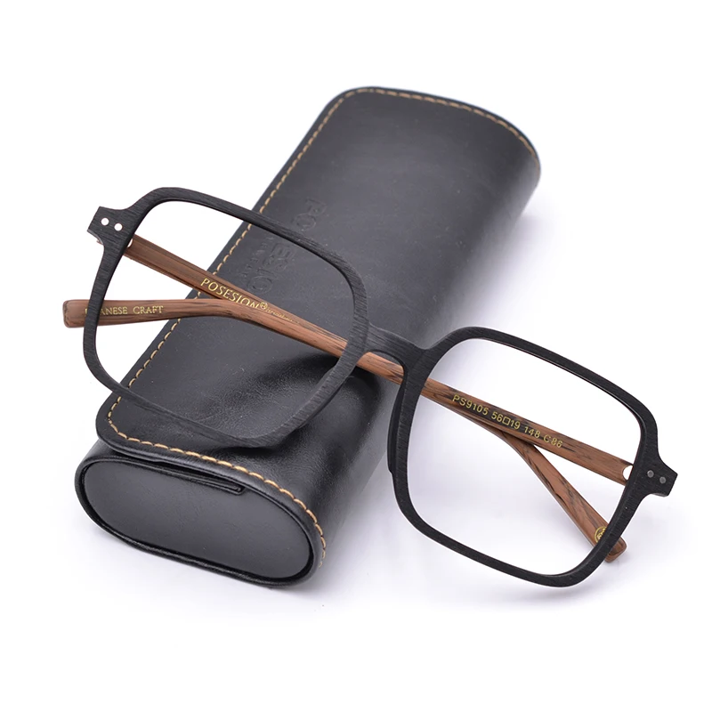 JapaneseBrand18gOnlyUltralightWoodOversizedGlassesFramesluxury
