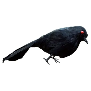 

Halloween Easter Decoration Simulated Crow Vivid Realistic Raven Decorative Ornaments