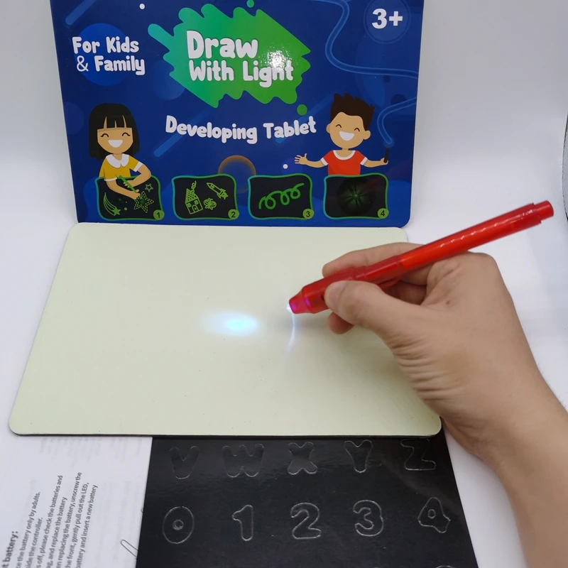 Drawing Handwriting Pad 3d Magic Drawing Pad Led Light Up Writing Board  Luminous Drawing Board Children's Puzzle Toys Hc0125 - Drawing Toys -  AliExpress