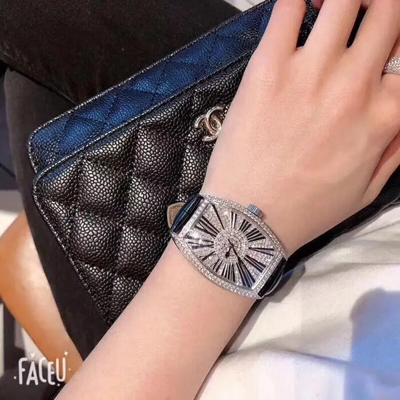 Модные роскошные женские часы от ведущего бренда, полностью бриллиантовые женские часы, стразы, кварцевые наручные часы для женщин MBT021