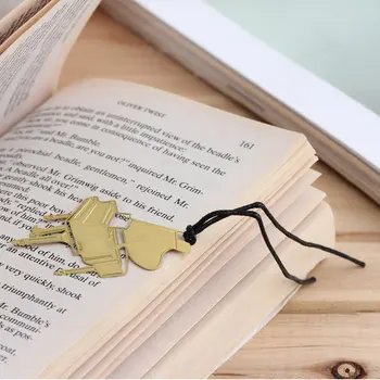 

New Trumpet Instrument Gold-plated Stainless Metal Music Art Bookmark Unique