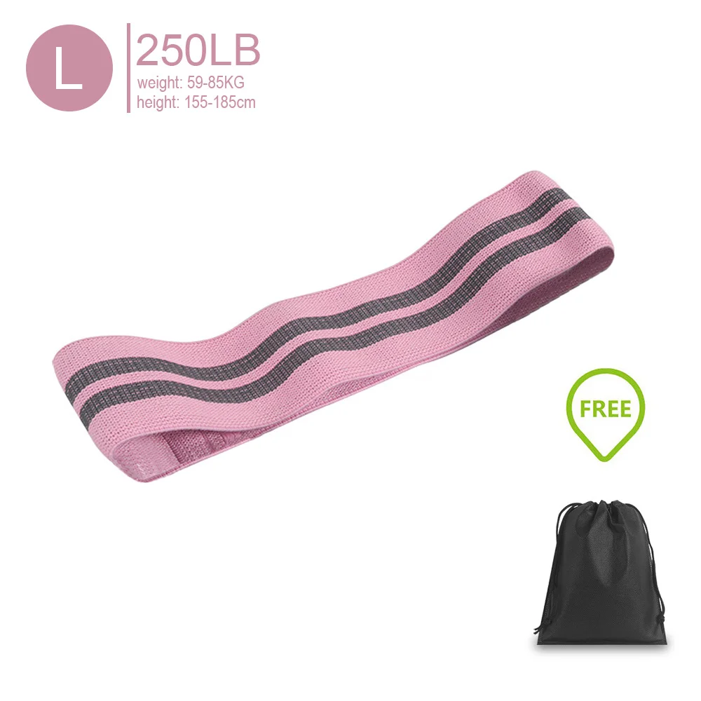 Pink L Эластичная лента для фитнеса, Резиночки для йоги, тренировочная резинка, кольцевая лента, тренировочная эластичная лента для занятий спортом, расширитель - Цвет: Pink L