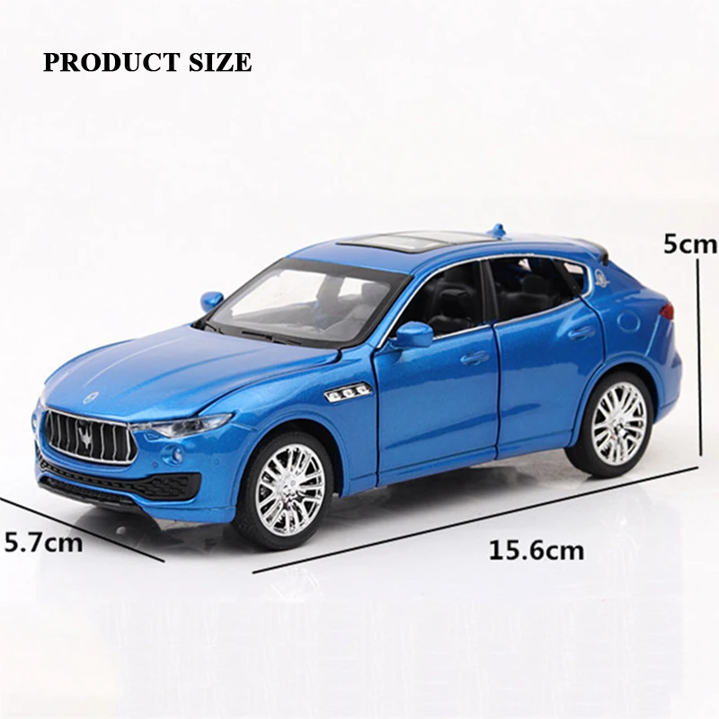 1:32 Maserati SUV автомобиль из металлического сплава Diecasts& игрушечный Транспорт модель автомобиля Миниатюрная модель автомобиля игрушки для детей Подарки для детей