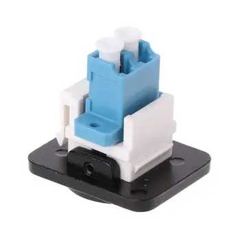 

RJ45 RJ45 D-Type LC Optical Fiber Straight Connector Chassis Panel Mounting Socket Holder Extension Module Socket Jack-Modular