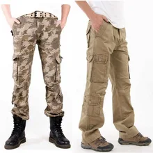 Камуфляжные брюки с несколькими карманами, брюки-карго, хлопковые потертые мужские комбинезоны, летние брюки для мужчин, Pantalon Salopette размера плюс