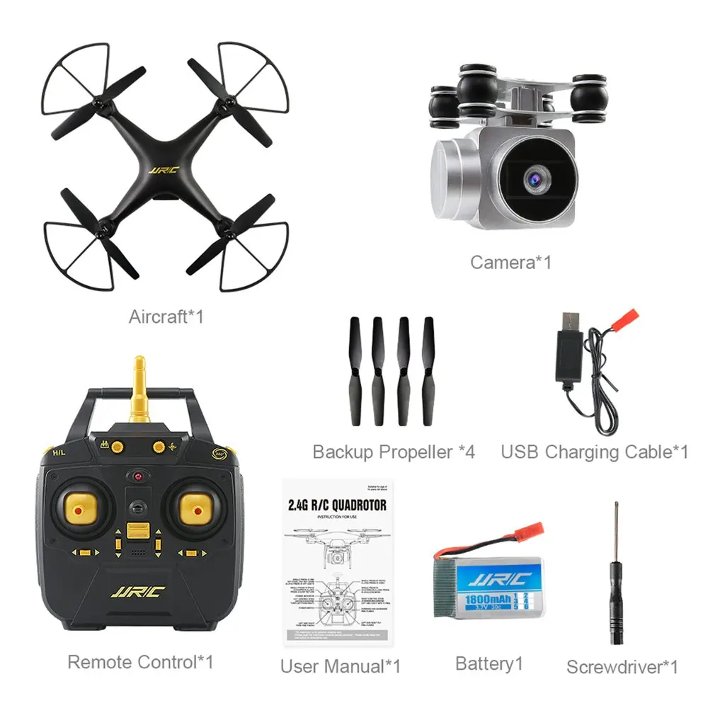 

Quadcopter Helicopter Real-time Transmit FPV 200W Camera Altitude Hold Six-axis 4CH Wifi APP Control RC Drone