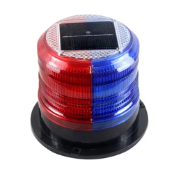 Lumière stroboscopique LED solaire clignotante, phare d'urgence, accessoires de sécurité pour voiture, 1 pièce 
