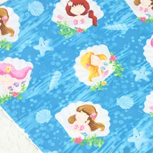 Летняя импортная простая хлопковая ткань с героями мультфильмов для маленьких девочек; платье ручной работы из хлопка; CR-48