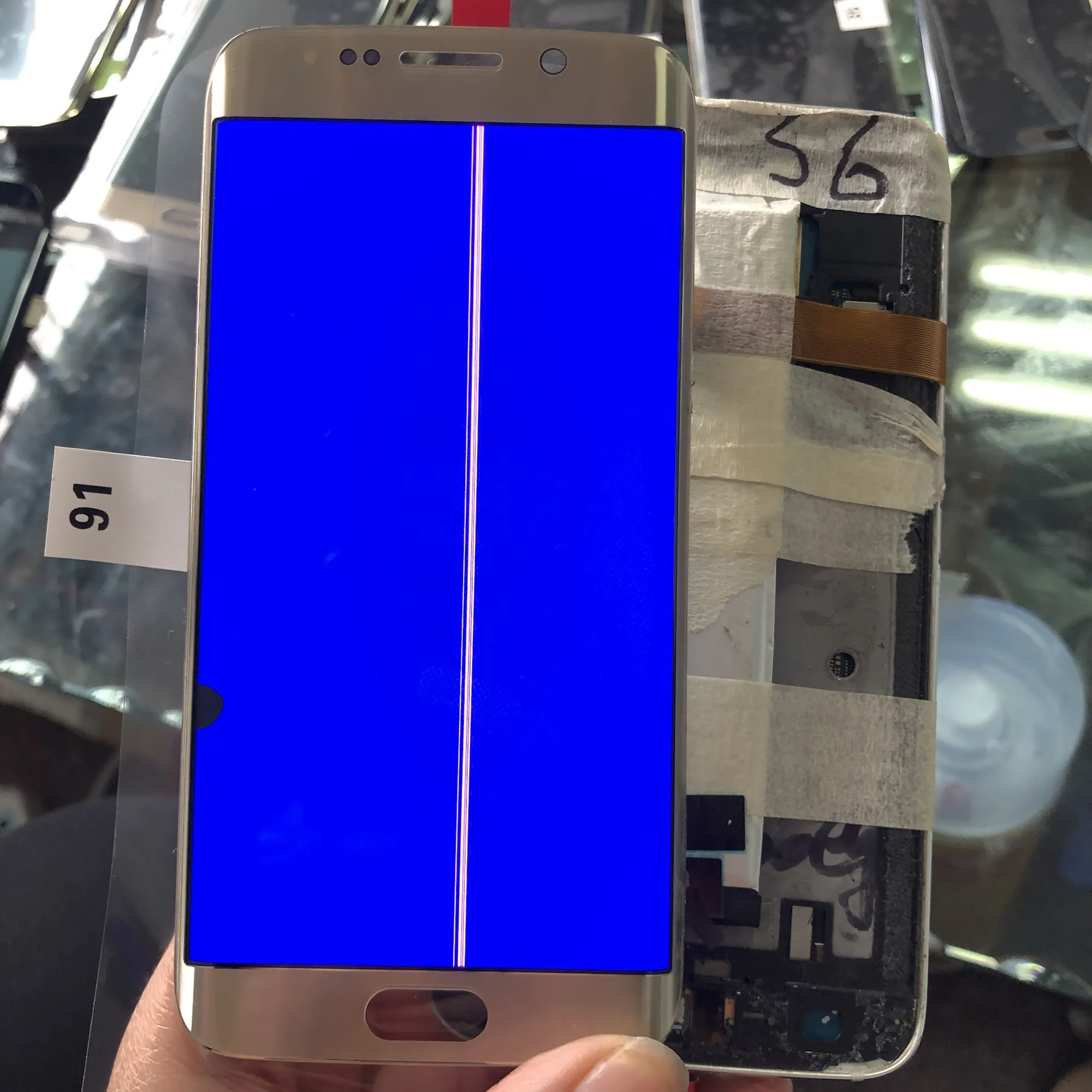 С линейным (+ spot) ЖК-дисплеем для samsung galaxy s6 edge G925 G925F ЖК-дисплей + дигитайзер