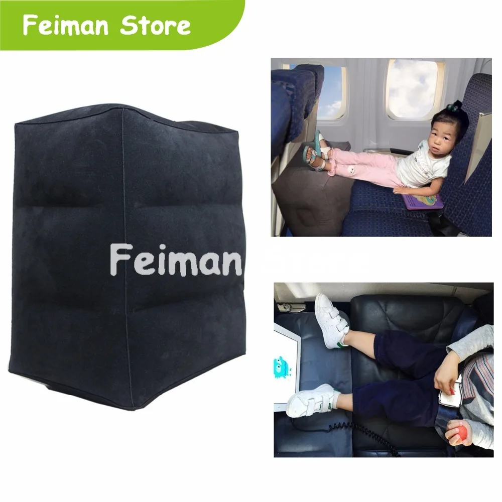

Kids Flight Sleeping Footrest Pillow Resting Pillow On Airplane Car Bus Pillow Inflatable Travel Foot rest Pillow Foot Pad