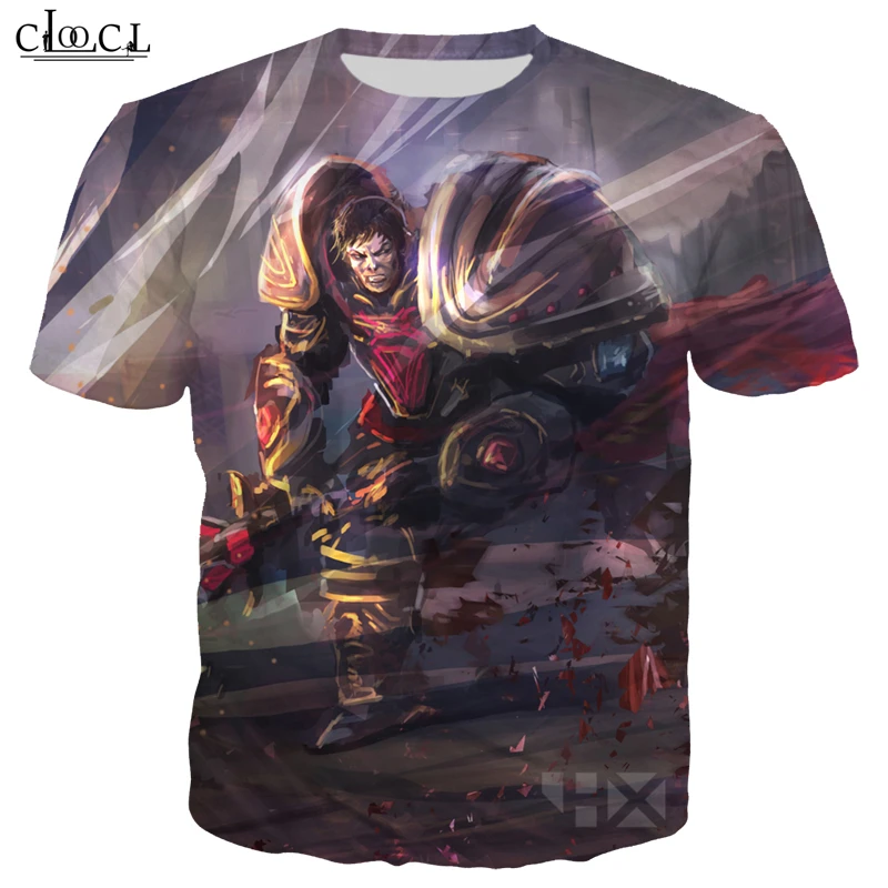 Популярные игры League of Legends футболка Для мужчин/Для женщин 3D печатных футболки Повседневное Стиль герой кожи футболка уличная пуловеры T322