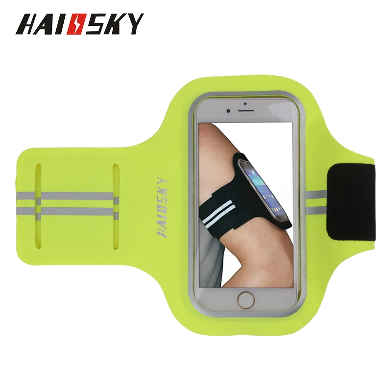 Haissky 5,0 дюймов 5 цветов спортивная повязка для Apple iPhone 6 7 8 Спортивная Беговая сумка для телефона для huawei P8 P9 P10