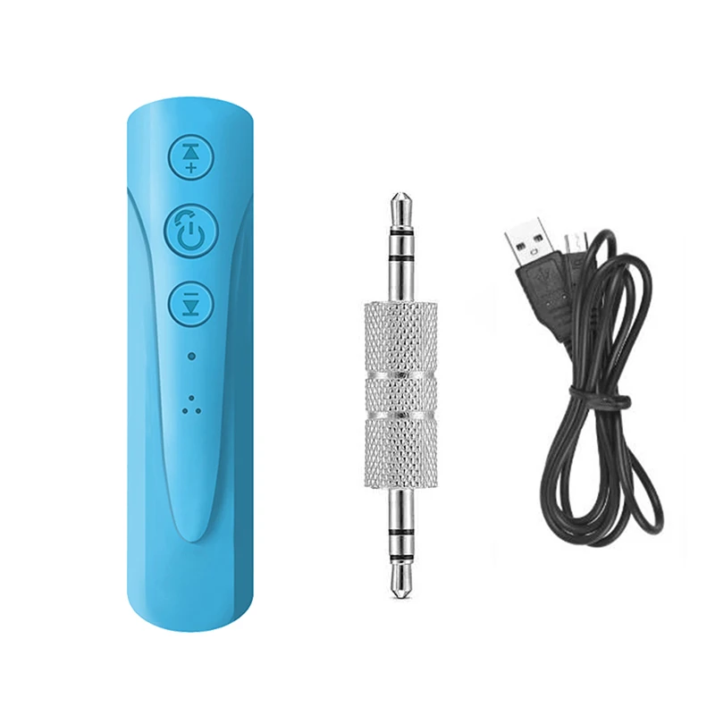 Bluetooth 4,1 приемник 3,5 мм разъем Aux аудио приемник адаптер для телефона наушники Беспроводная Музыка MP3 Bluetooth автомобильный комплект адаптер - Цвет: Blue