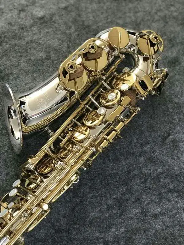 Jupiter JAS 1100SG Alto Eb Tune саксофон латунный никелевый посеребренный корпус золотой лак музыкальный инструмент e-плоский саксофон с чехлом