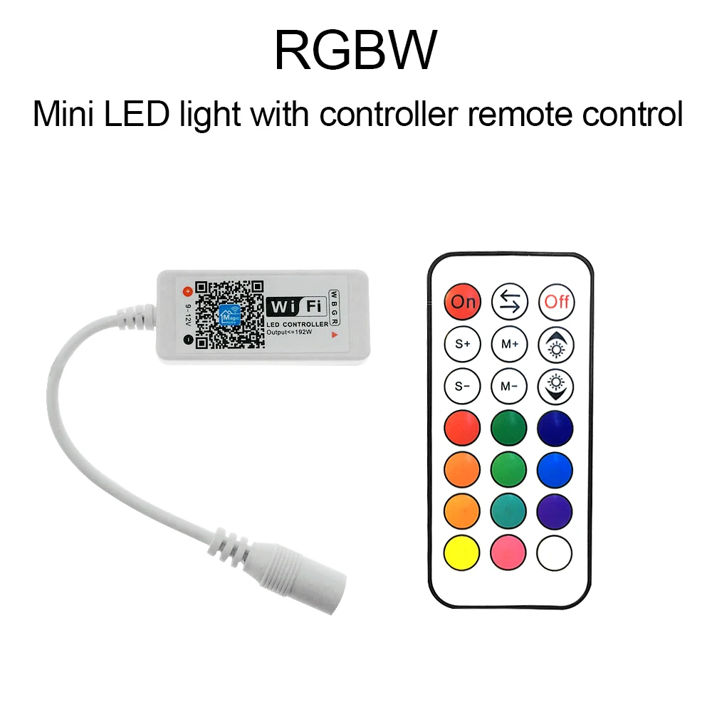 DC5-24V беспроводной wifi светодиодный RGB/RGBW контроллер с РЧ-пультом управления IOS/Android APP control ler для 5050 2835 RGB RGBW светодиодные ленты
