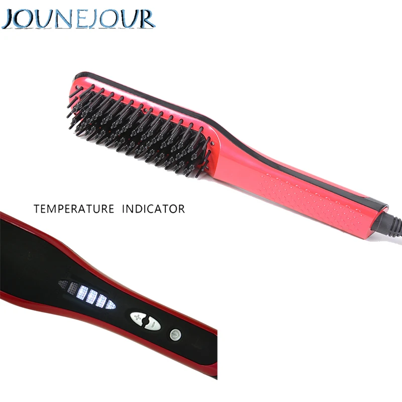 

JUNEJOUR Comb Hair Straightener Comb With Heating Elements Temperature Control Auto Straight Hairs Comb Brush High Quality