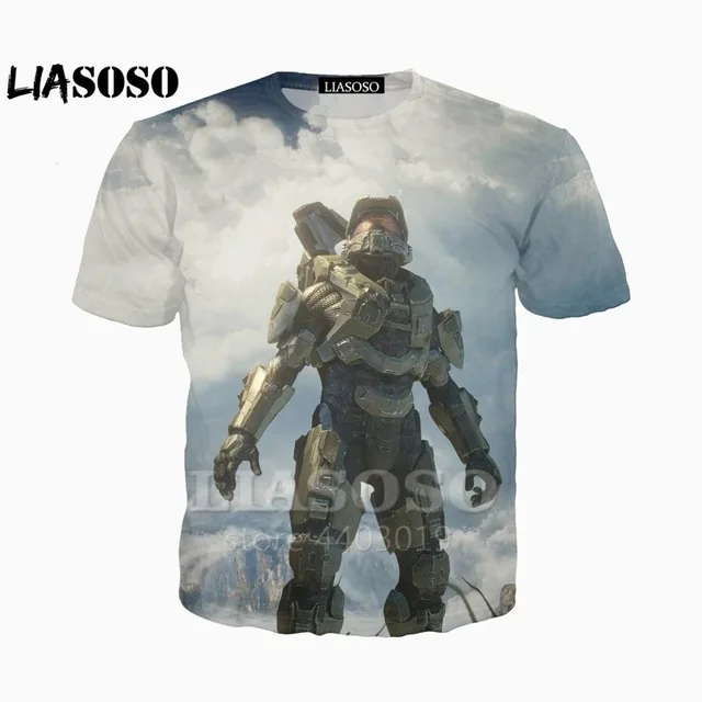 3d печать каталогов в Halo СБ ООН футболка Master главный 3D преддошкольного возраста одежда для малышей Для мужчин Для женщин футболка аниме войны игры футболки
