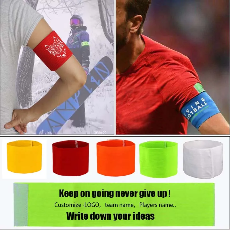 8.5cm 5pcs Diy Outdoor Team Sports Groups Soccer Armbands Width 8.5cm