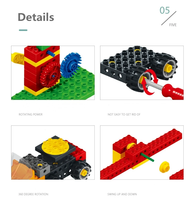 110 шт., большие DIY блоки, совместимые с Duplo, механическая техника, инженерное строительство, детские развивающие игрушки, наборы, подарки на год