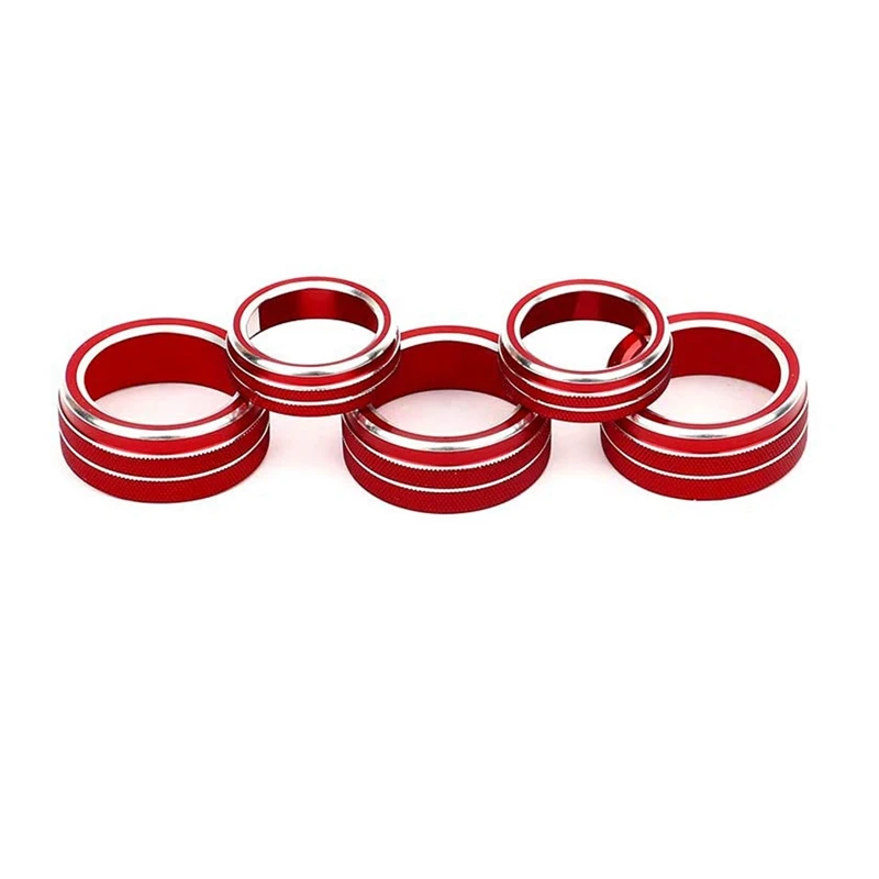 5PCS Car Centre Console Air Conditioning Volume Knob Ring Cover Trim For Honda Accord Sedan Sport EX EX-L LX 2018-2021 | Автомобили и