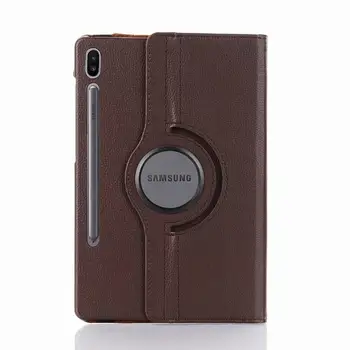 

50pcs/lot 360 Degree Rotating Litchi wallet leather cover case for Samsung Galaxy Tab S6 10.5" 2019 SM T860 T865 hot sale case