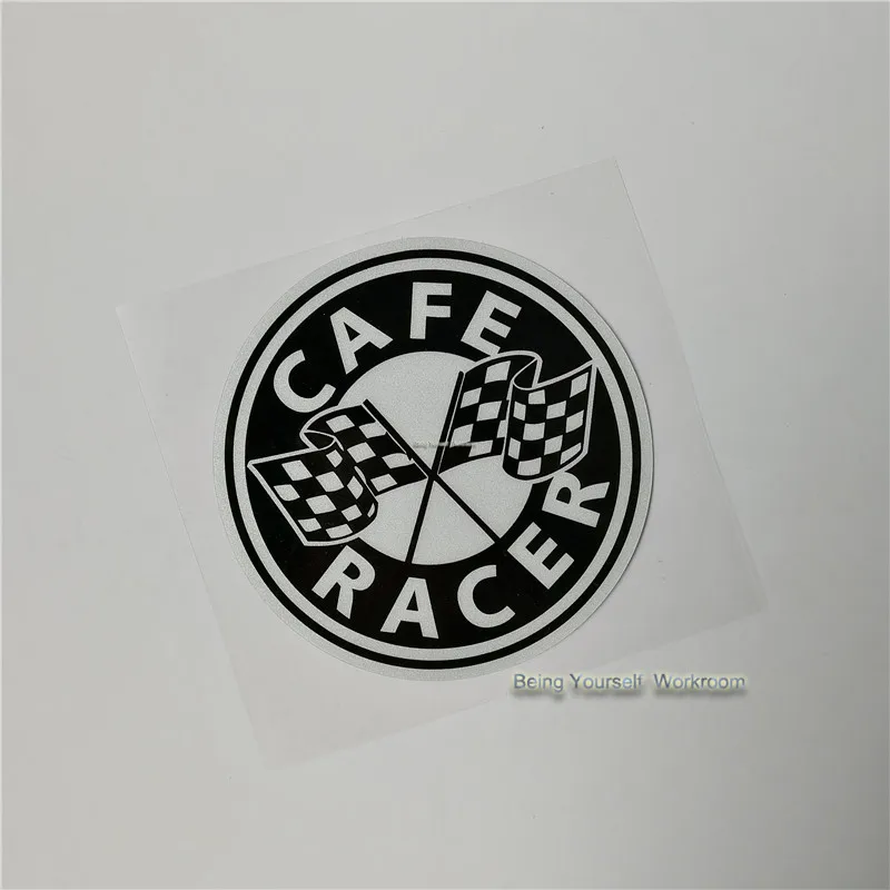 Мотоциклетная наклейка Cafe Racer в стиле ретро шлем клетку винтажные Стикеры для