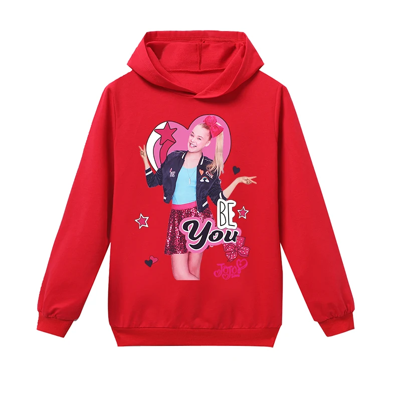 H1281 Г. Топы для девочек с героями мультфильмов; JOJO Siwa; осенние куртки; пальто с капюшоном для малышей; Верхняя одежда для детей; пальто; повседневная одежда; толстовка - Цвет: H1281