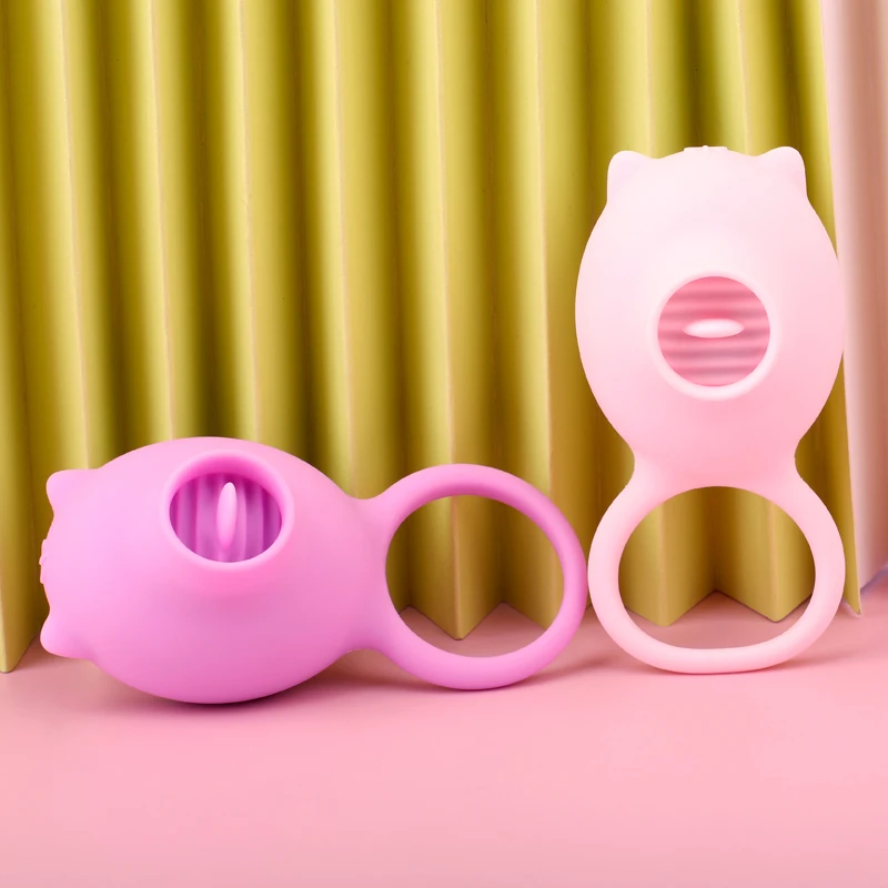 Виброзамок кольцо для мужчин и женщин с covibration climax пары разделяют вибрацию язык