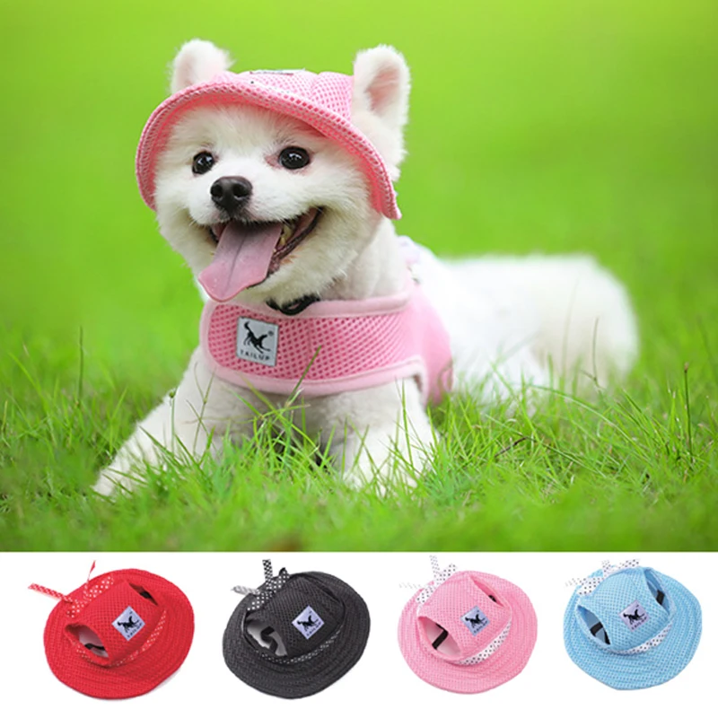 

Dog Cap Caps Summer Cloth Mesh Breathable Pet Sun Hat Hat Canvas For Small Dog Pet Products