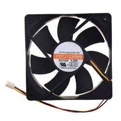 Ventilateur de refroidissement 3 broches 12025x120x25mm, pour Y.S.TECH FD121225MB 120 12V 0.29A 