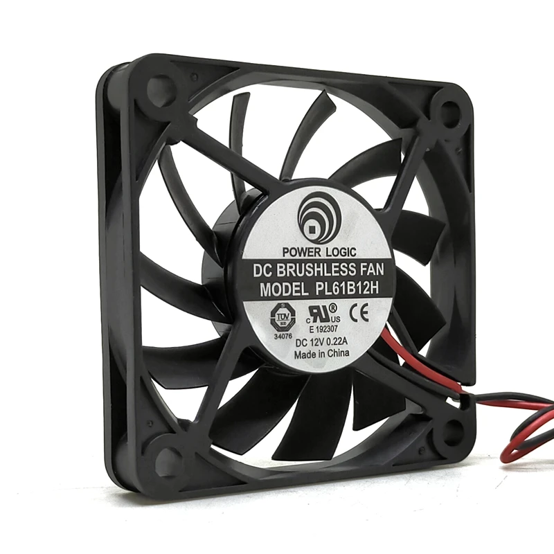 

60MM 6cm Slim 10mm Cooling Fan For POWER LOGIC 6010 60X60X10mm 12V PL61B12H 2wire Server Inverter PC Fans