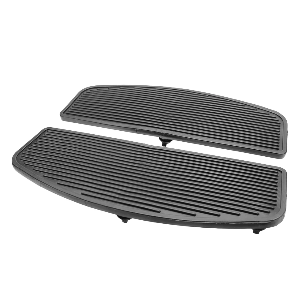 Передняя всадник вставка черные Подножки подставки подножки для Harley Dyna Softail Touring Electra Glide Road King 86-up