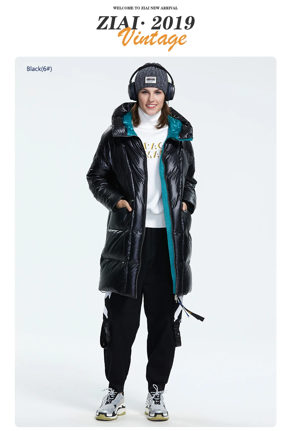 Women's Winter Coats with Hood, Long Plus Size Winter Coats for Womens, Black Warm Winter Parka and Jackets for Ladies