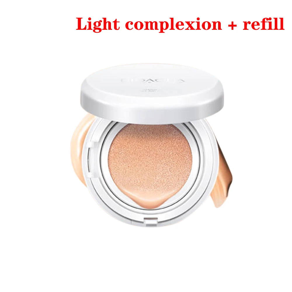 with refill BIOAQUA Sunscreen Air Cushion BB CC Cream Concealer Moisturizing Foundation Whitening Makeup For Face Beauty Makeup With Refill - Цвет: with refill